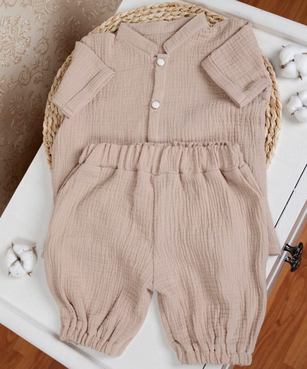 Costum Botez Muselina Bej