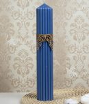 Lumanare Botez Canelata Albastra