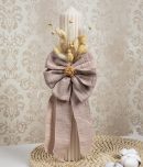 Lumanare Botez Canelata Crem