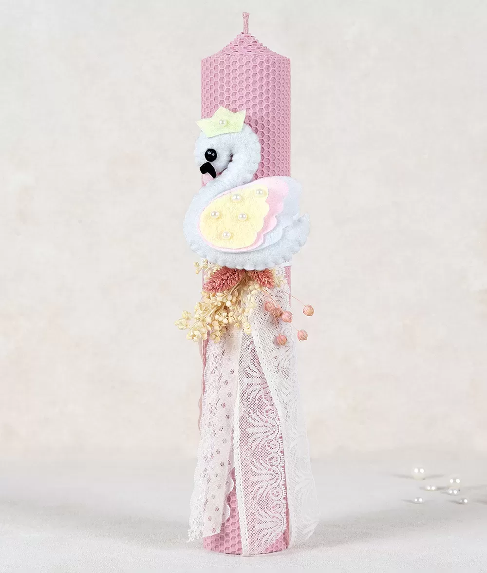 Lumanare botez lebada