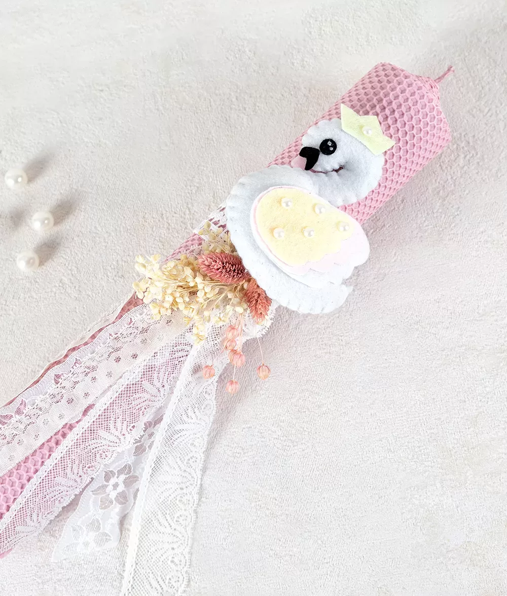 Lumanare botez lebada