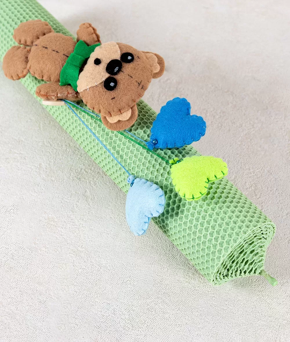 Lumanare botez ursulet