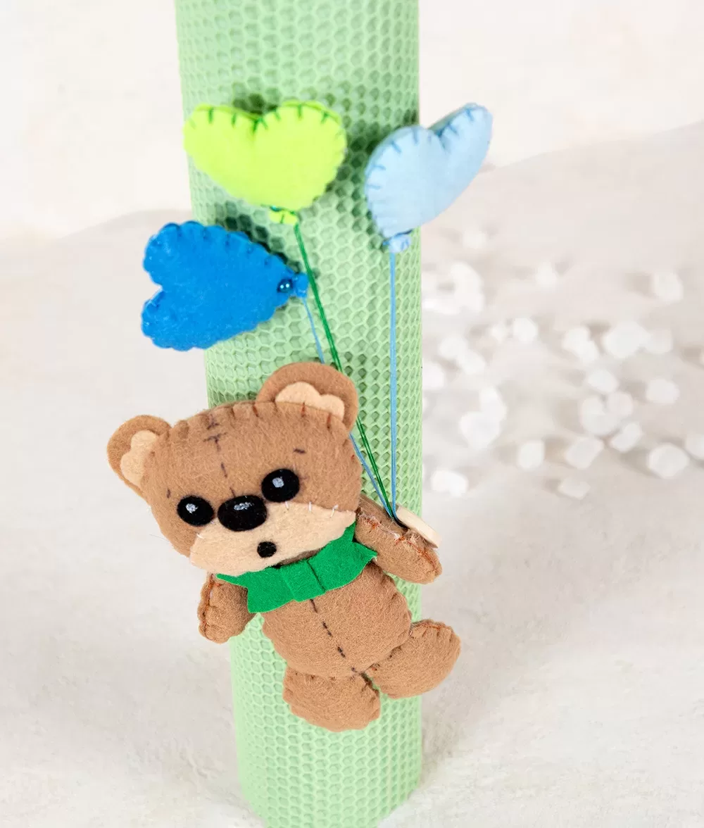 Lumanare botez ursulet