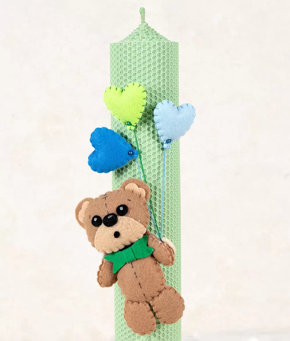 Lumanare botez ursulet