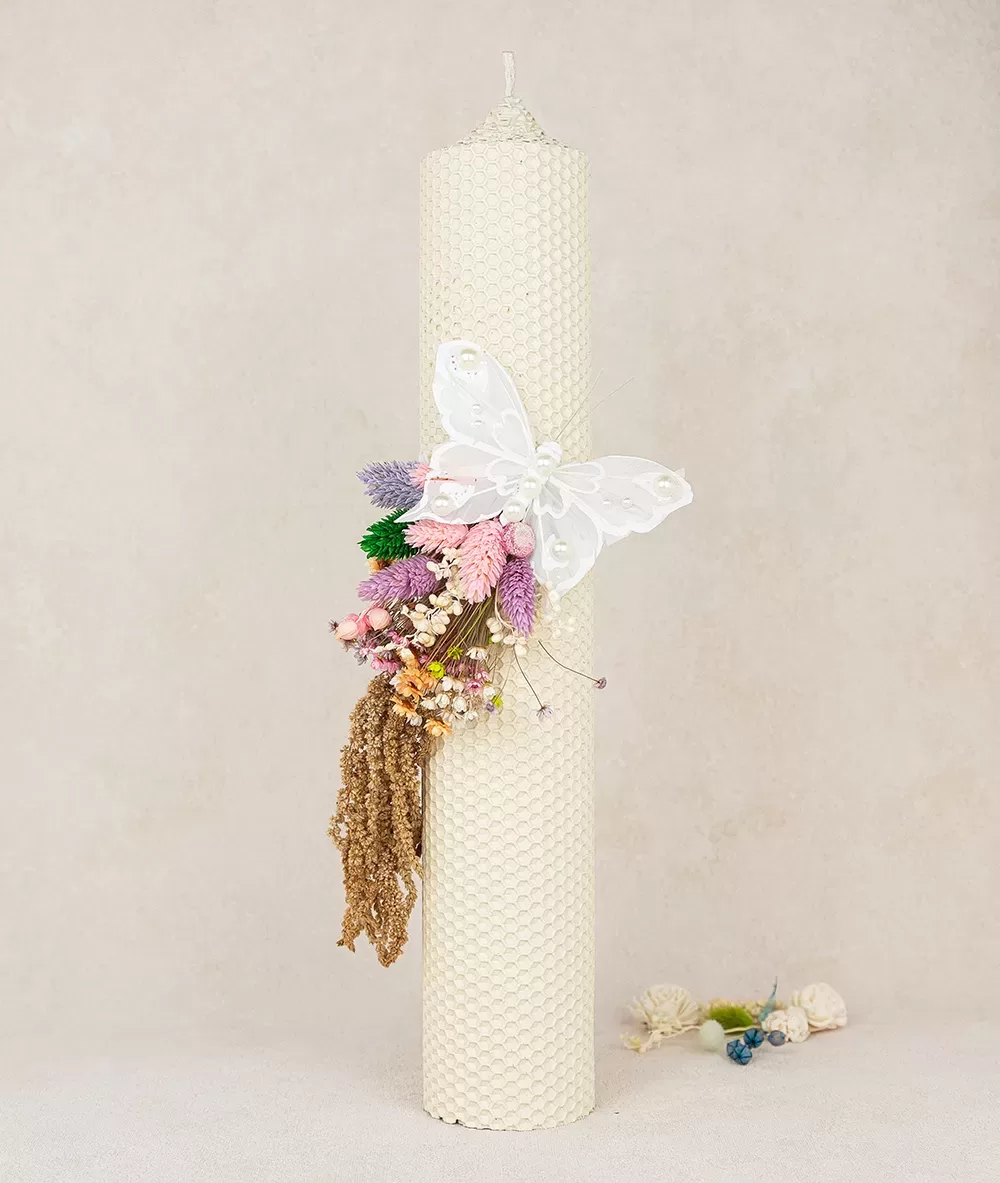 Lumanare botez ceara naturala