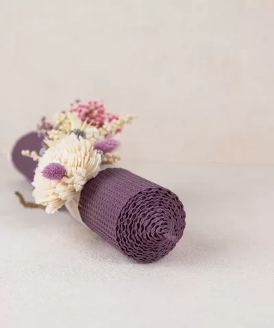 Lumanare botez fagure mov