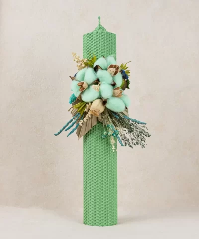 Lumanare botez verde