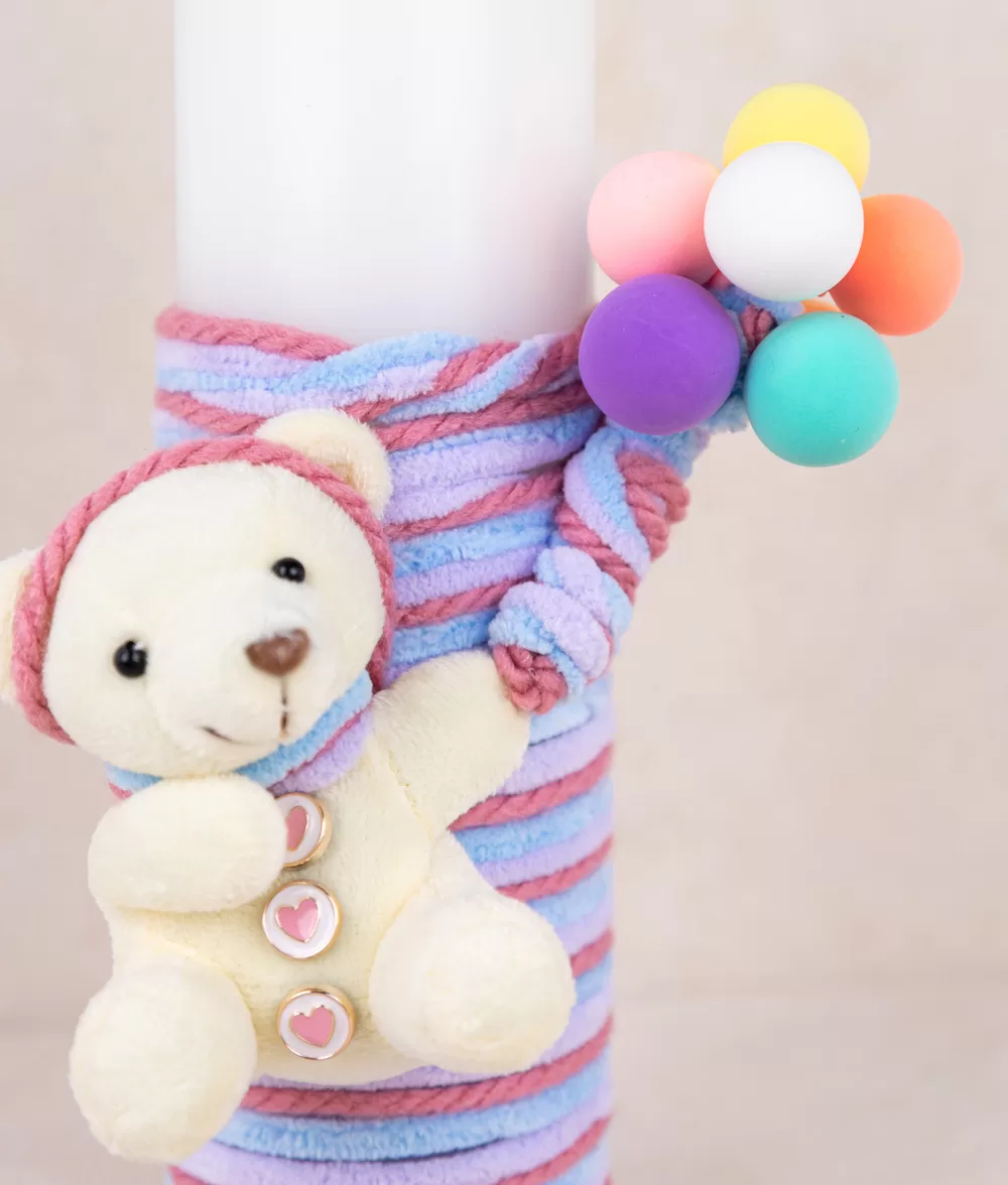 Lumanare botez ursulet