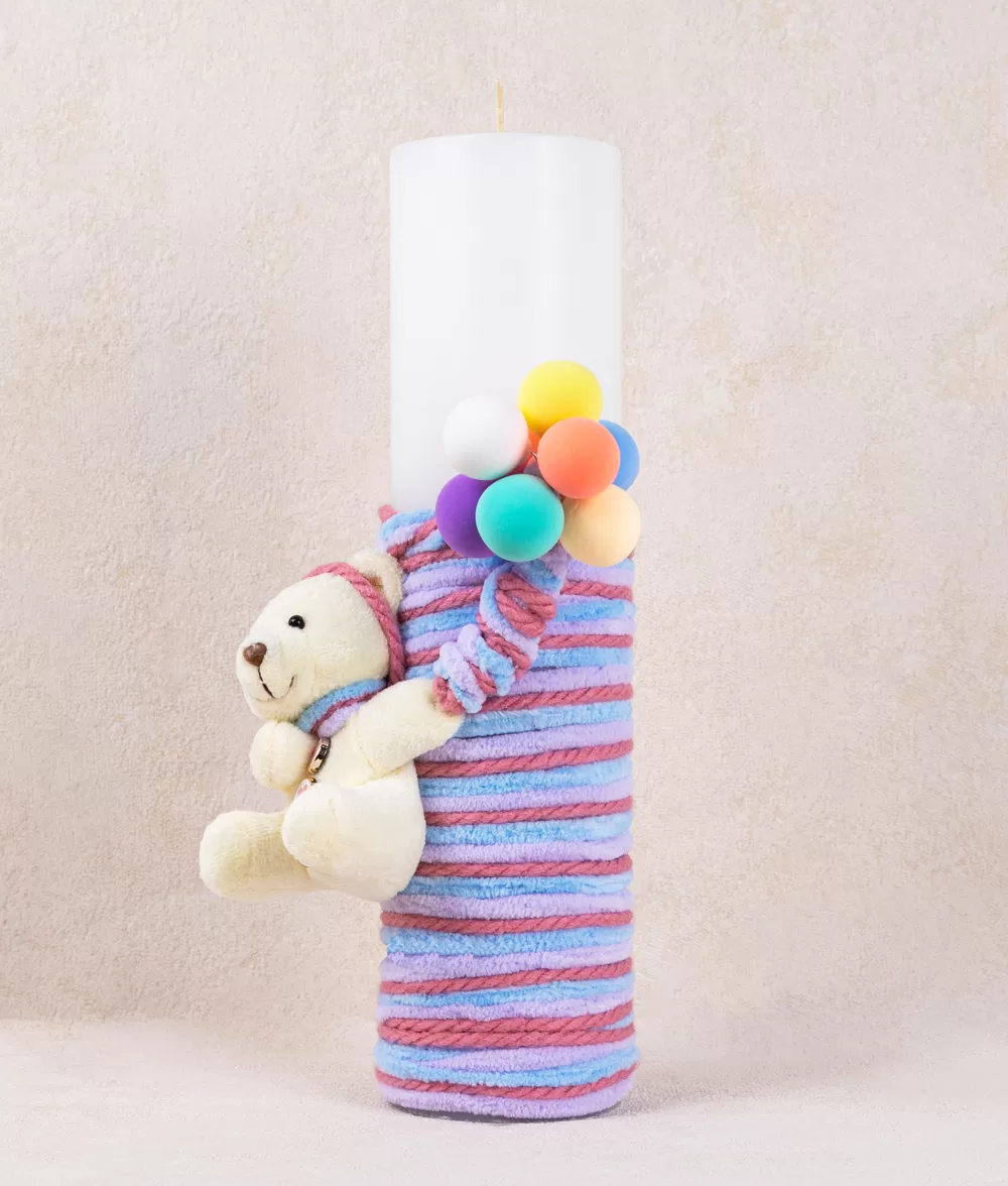 Lumanare botez ursulet