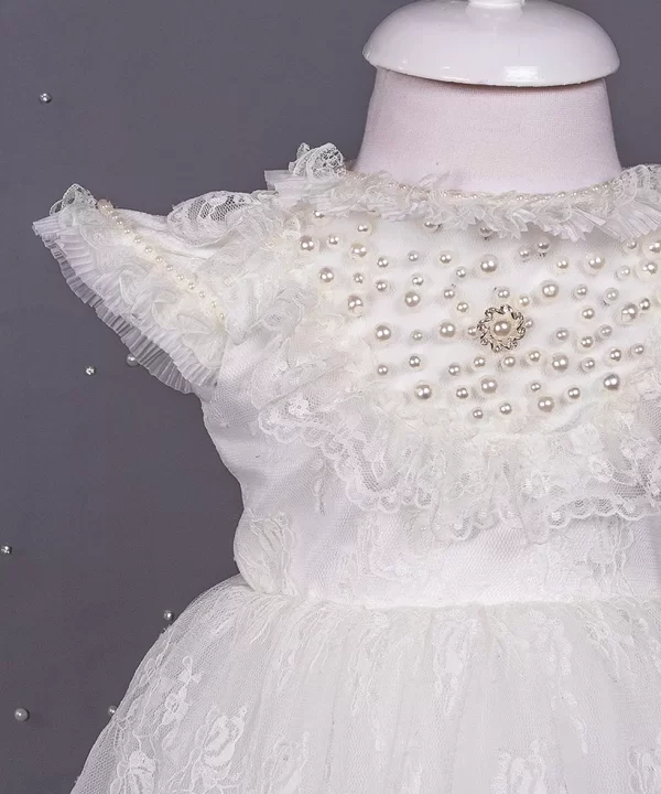 Rochita botez Tulip maneca scurta