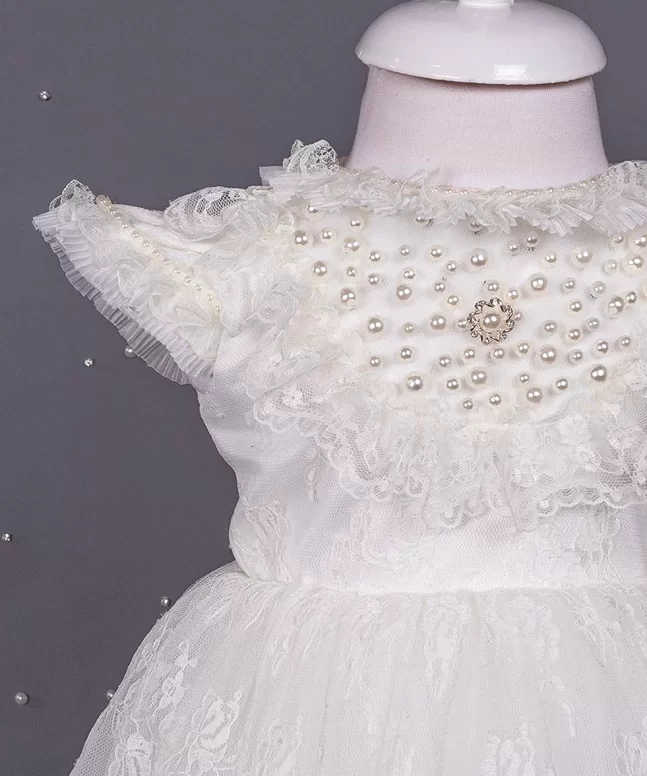 Rochita botez Tulip maneca scurta