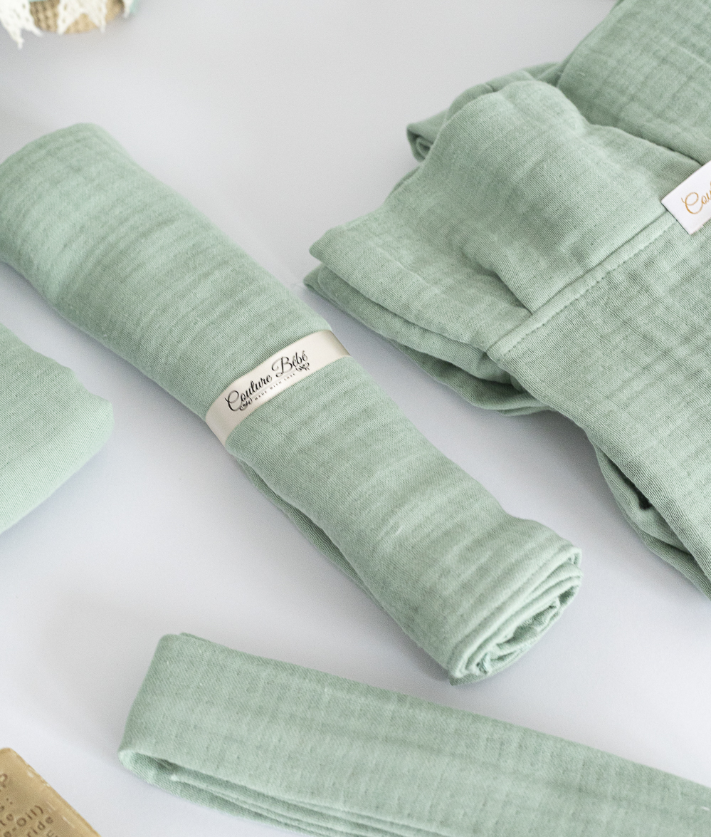 Trusou Muselina 4 Straturi Premium Verde 8 Trusou muselina 4 straturi premium verde - imagine 8