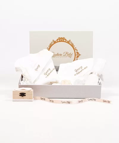 Trusou boteTrusou botez muselina alb personalizatz muselina alb personalizat