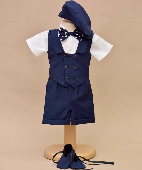 Costum botez albastru