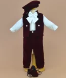 Costum botez catifea