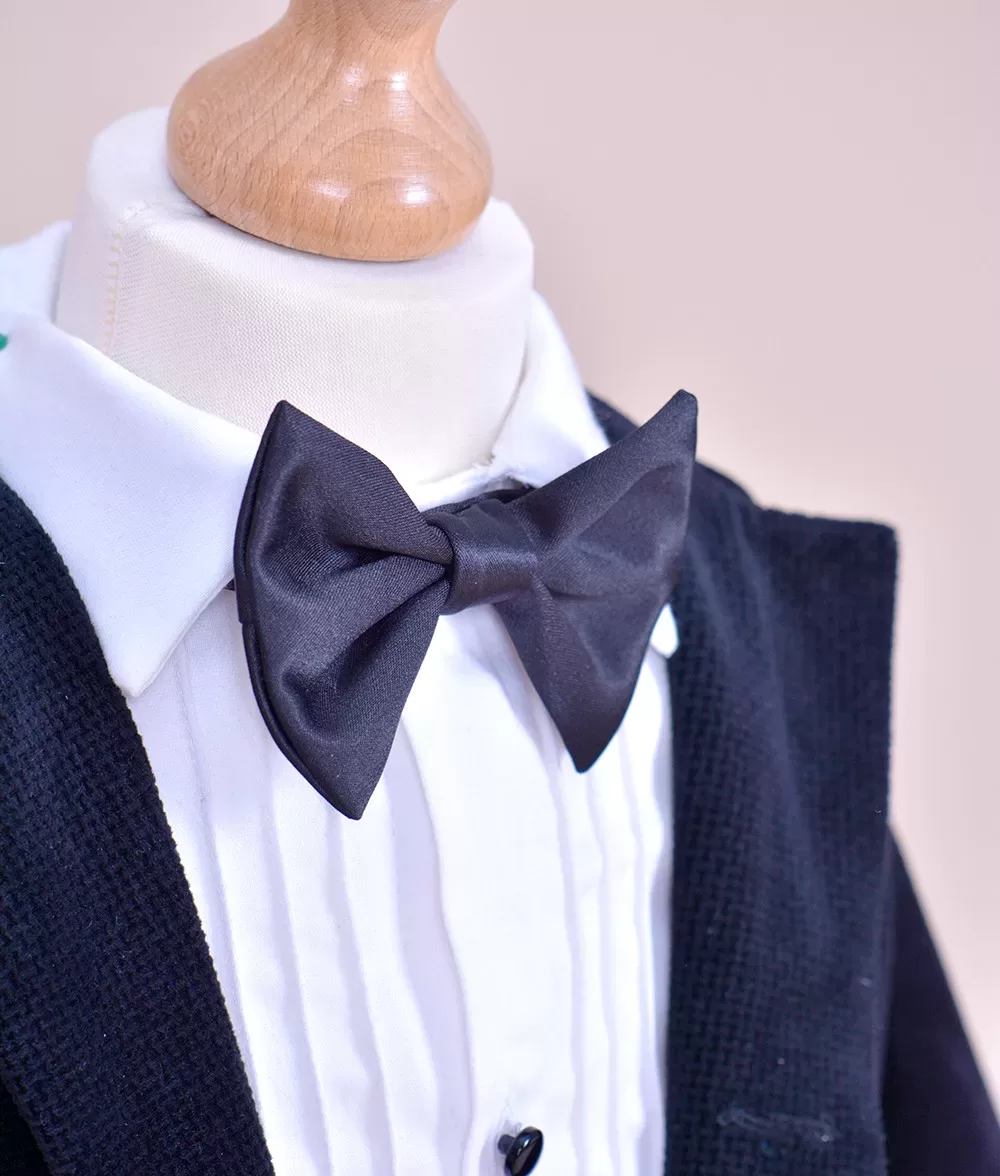 Costum botez papion negru