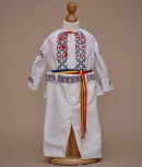 costum botez traditional rosu