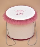 Cutie trusou botez roz