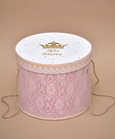 cutie trusou botez personalizata coroana