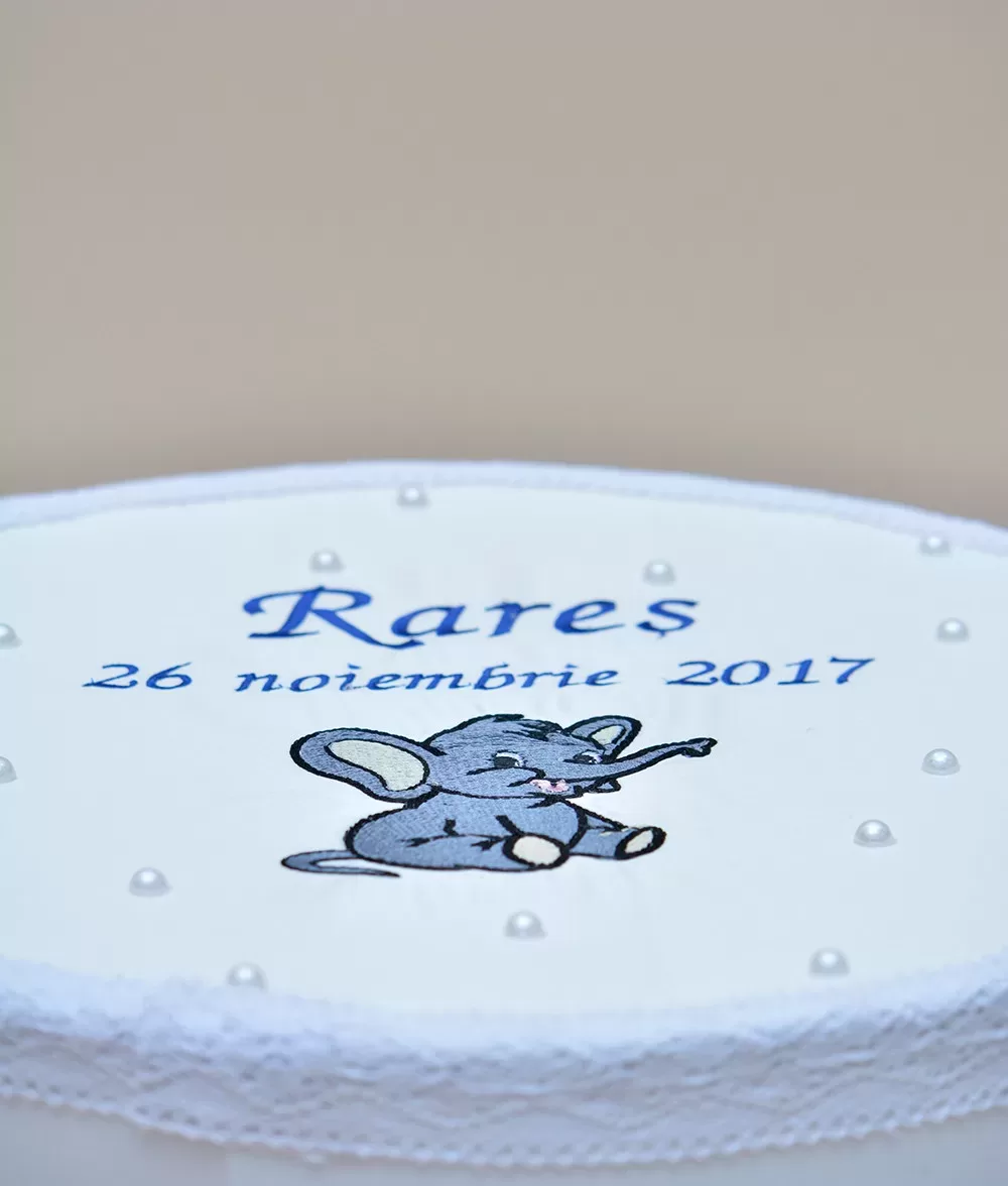 Cutie trusou biserica elefant couture bebe