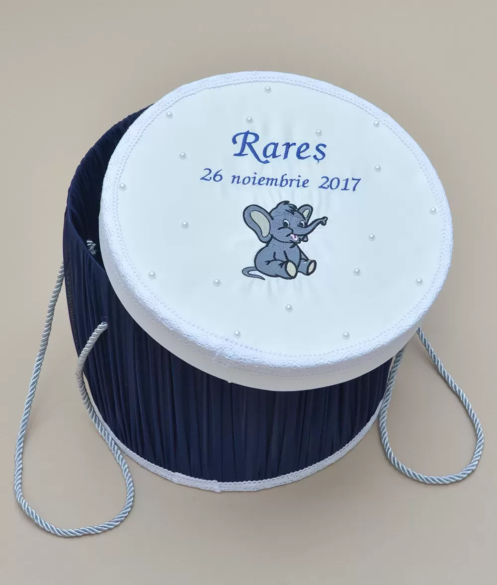 Cutie trusou biserica elefantel couture bebe