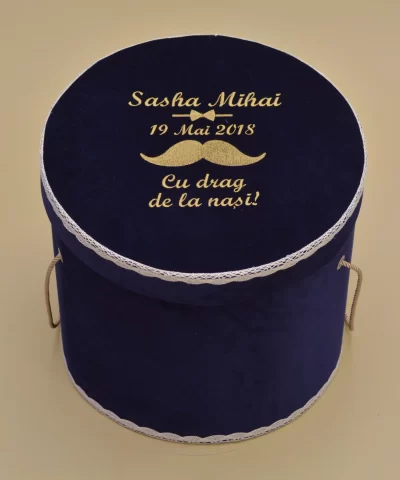 Cutie trusou botez cu drag de la nasi