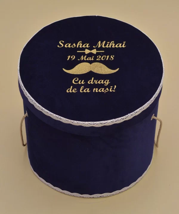 Cutie trusou botez cu drag de la nasi