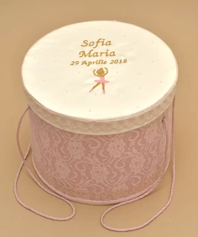 cutie trusou botez micuta balerina