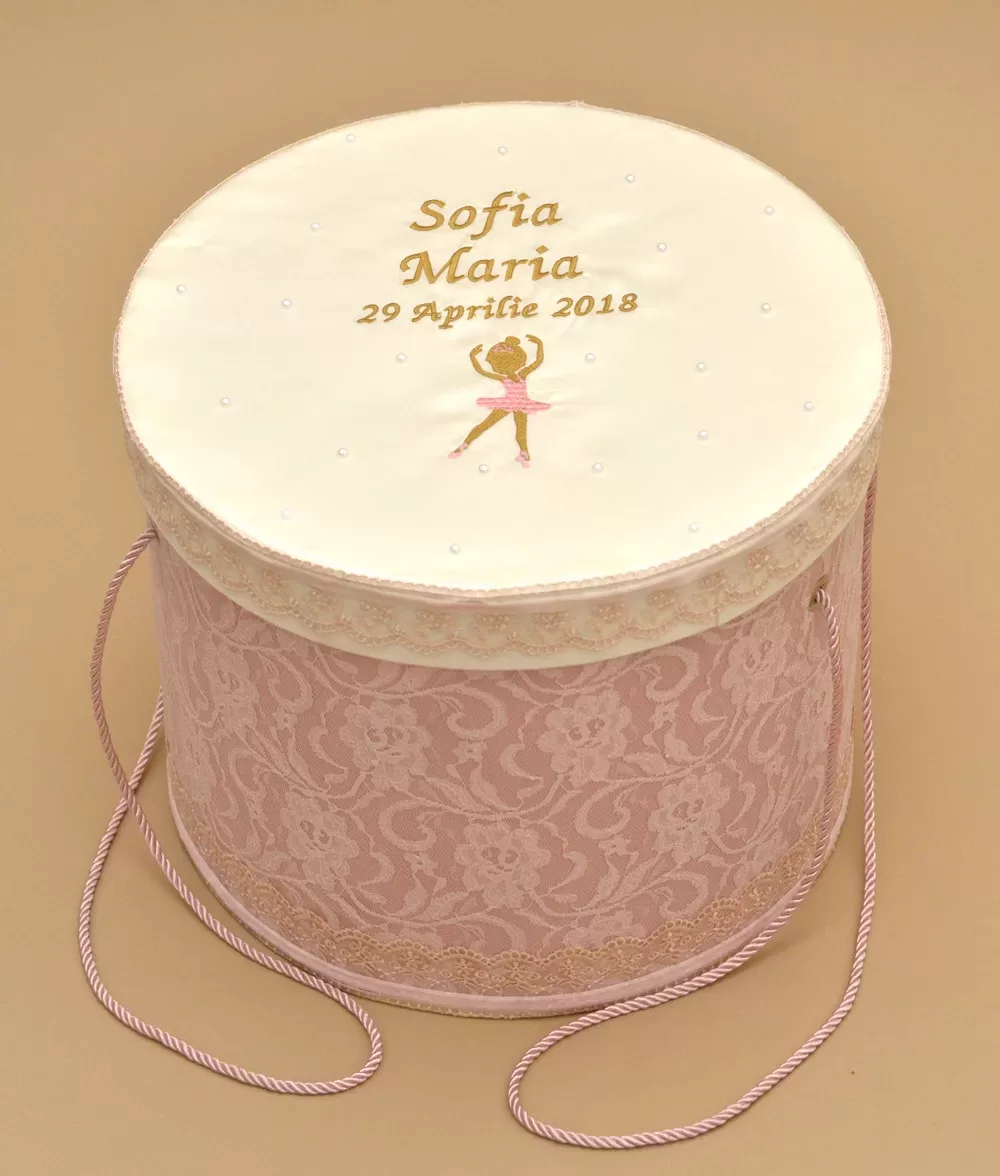 Cutie trusou botez micuta balerina