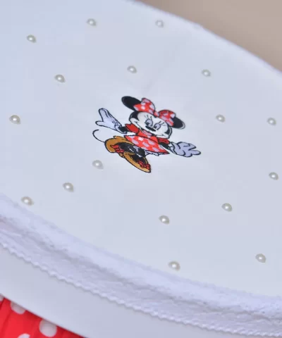 cutie botez Minnie rosu