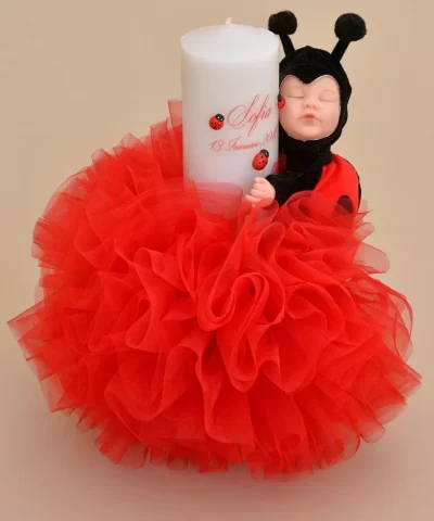 Lumanare botez buburuza anne geddes