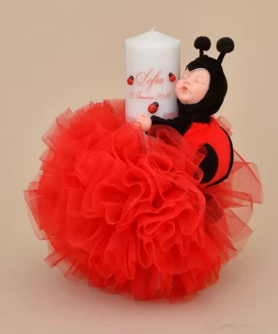 Lumanare botez buburuza anne geddes