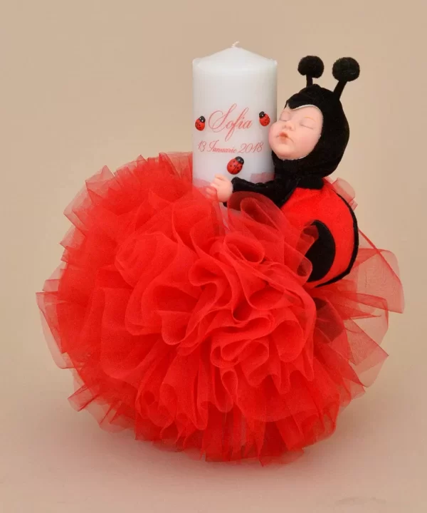 Lumanare botez buburuza anne geddes