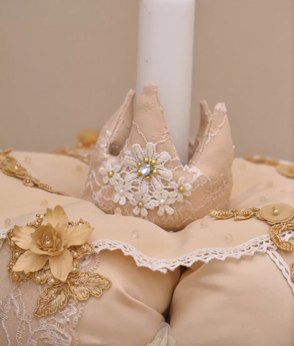 Lumanare de botez coroana accesorii couture bebe