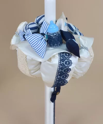 Lumanare de botez personalizata marinar David