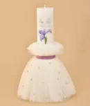 Lumanare botez floare Iris