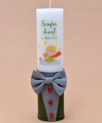Lumanare botez micul print