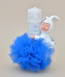 Lumanare de botez personalizata papusa Anne Geddes