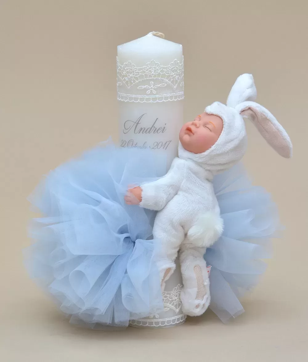 Lumanare botez papusa