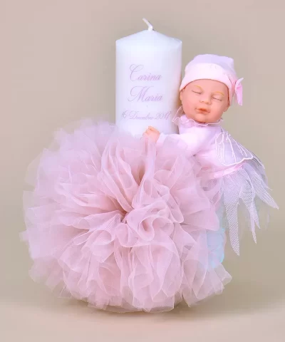 Lumanare de botez papusa Agnes Geddes