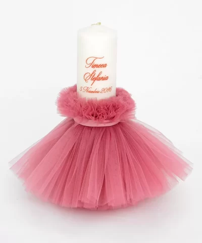 Lumanare de botez personalizata Timeea