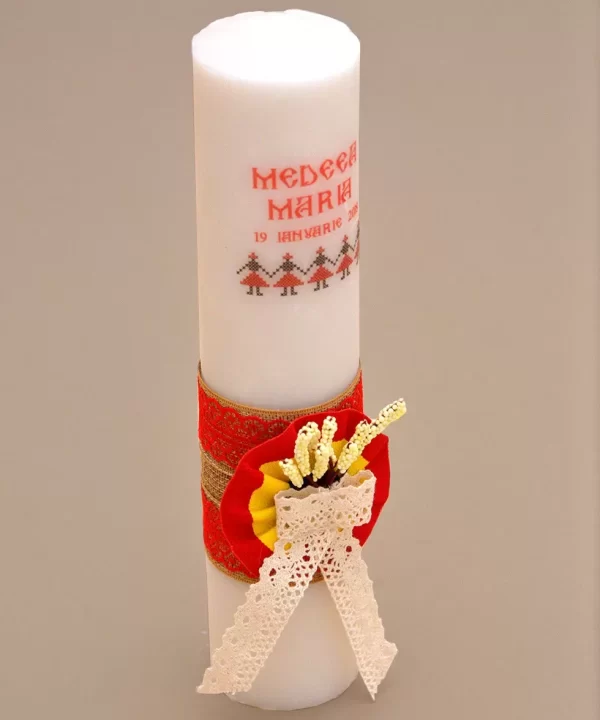 Lumanare de botez traditionala