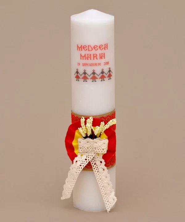 Lumanare de botez traditionala