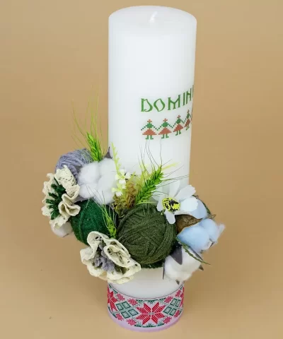 Lumanare botez traditionala