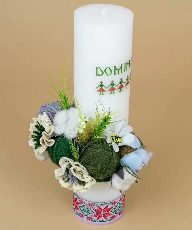 Lumanare botez traditionala