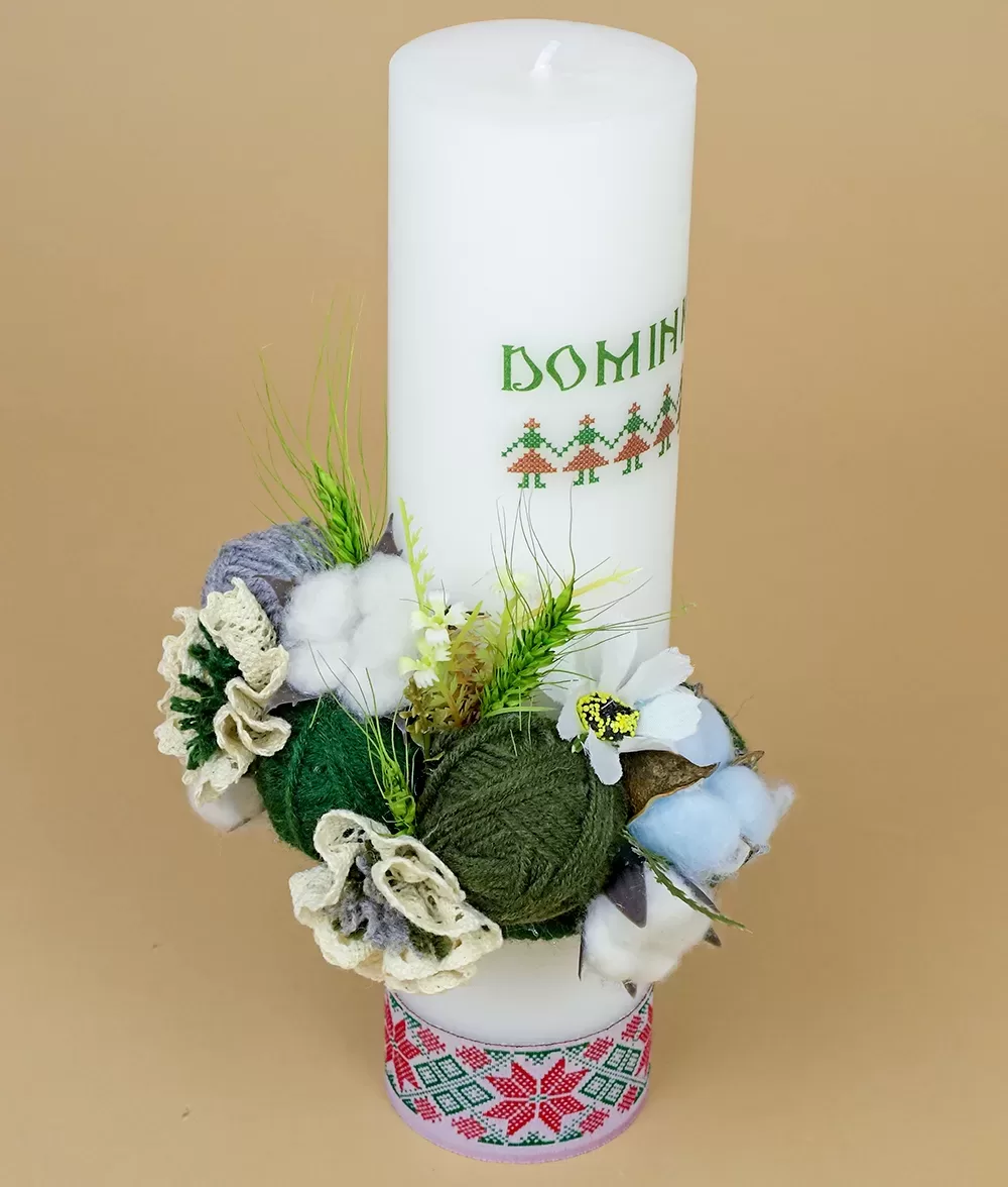 Lumanare botez traditionala