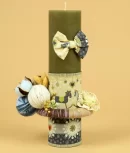 Lumanare botez verde