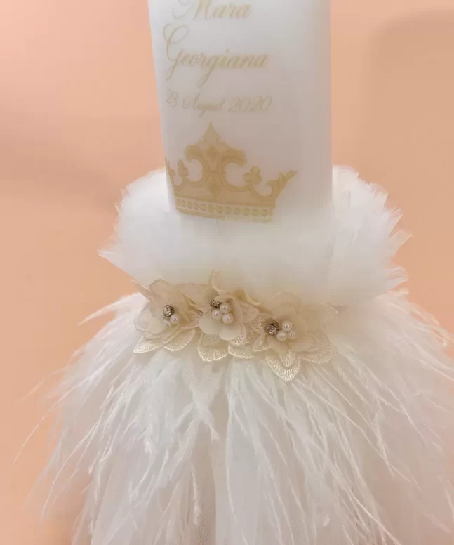 Lumanare botez Coroana