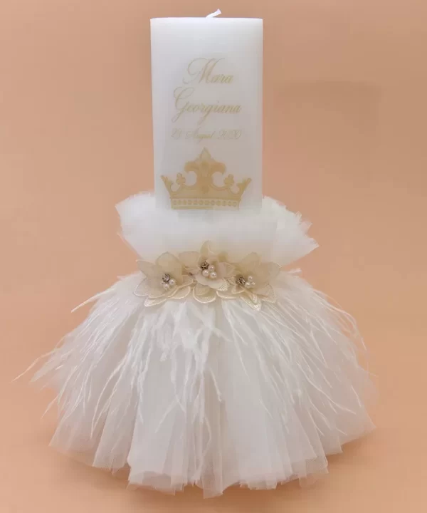 Lumanare botez crown