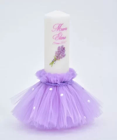 Lumanare botez Lavanda